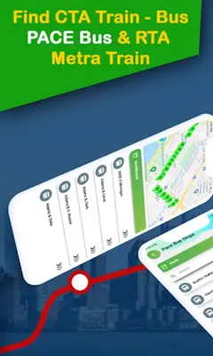Chicago CTA Train Bus Tracker android App screenshot 2